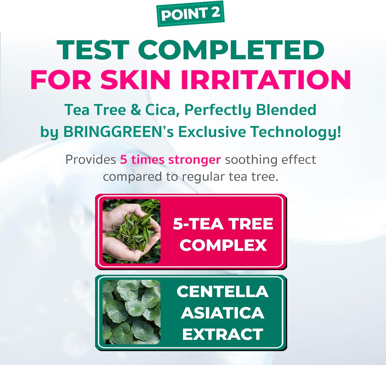 BRINGGREEN Tea Tree Cica Trouble Soothing Toner Pad Pink Edition