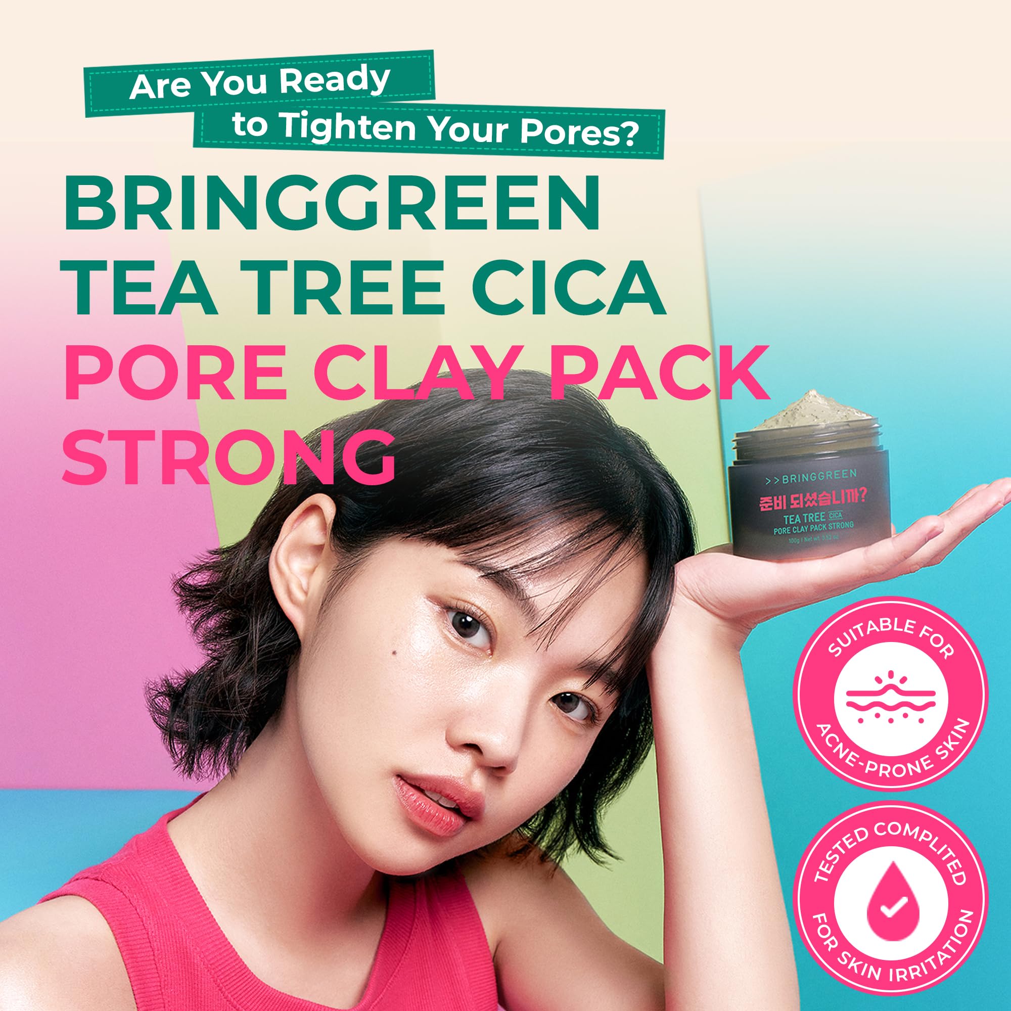 BRINGGREEN Tea Tree Cica Pore Clay Pack