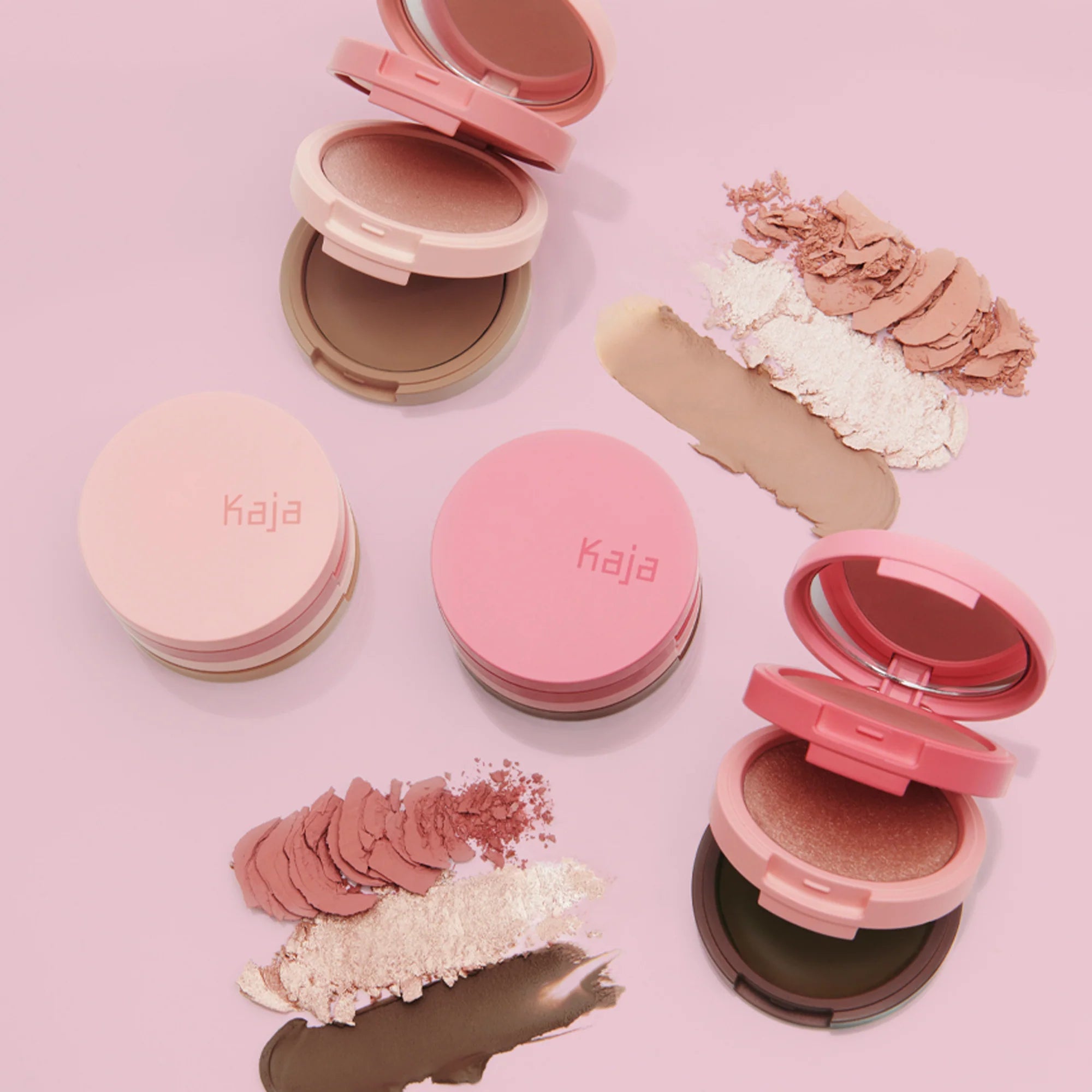 KAJA Face Bento Cream Bronzer, Powder Blush & Highlighter Sculpting Trio