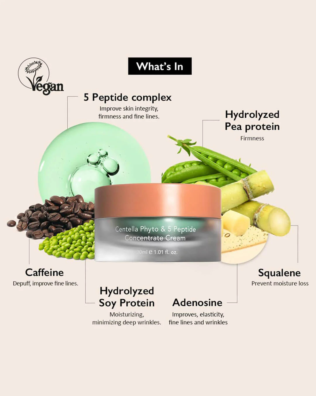 Haruharu Wonder Centella Phyto & 5 Peptide Concentrate Cream