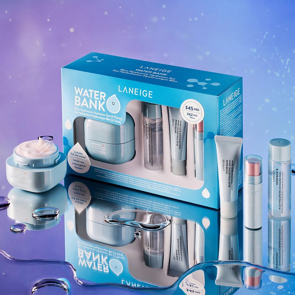 Laneige Water Bank Blue Hyaluronic Hydration Set [4 Pieces]