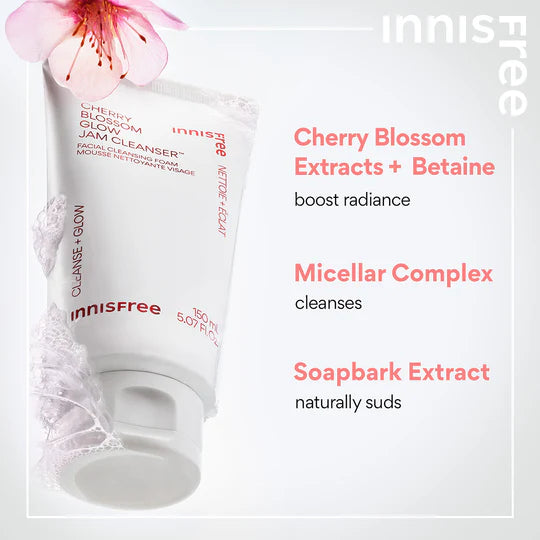 Innisfree Cherry Blossom Glow Jam Cleanser