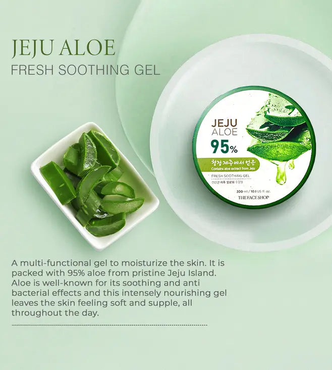 The Face Shop Jeju Aloe Fresh Soothing Gel 95%