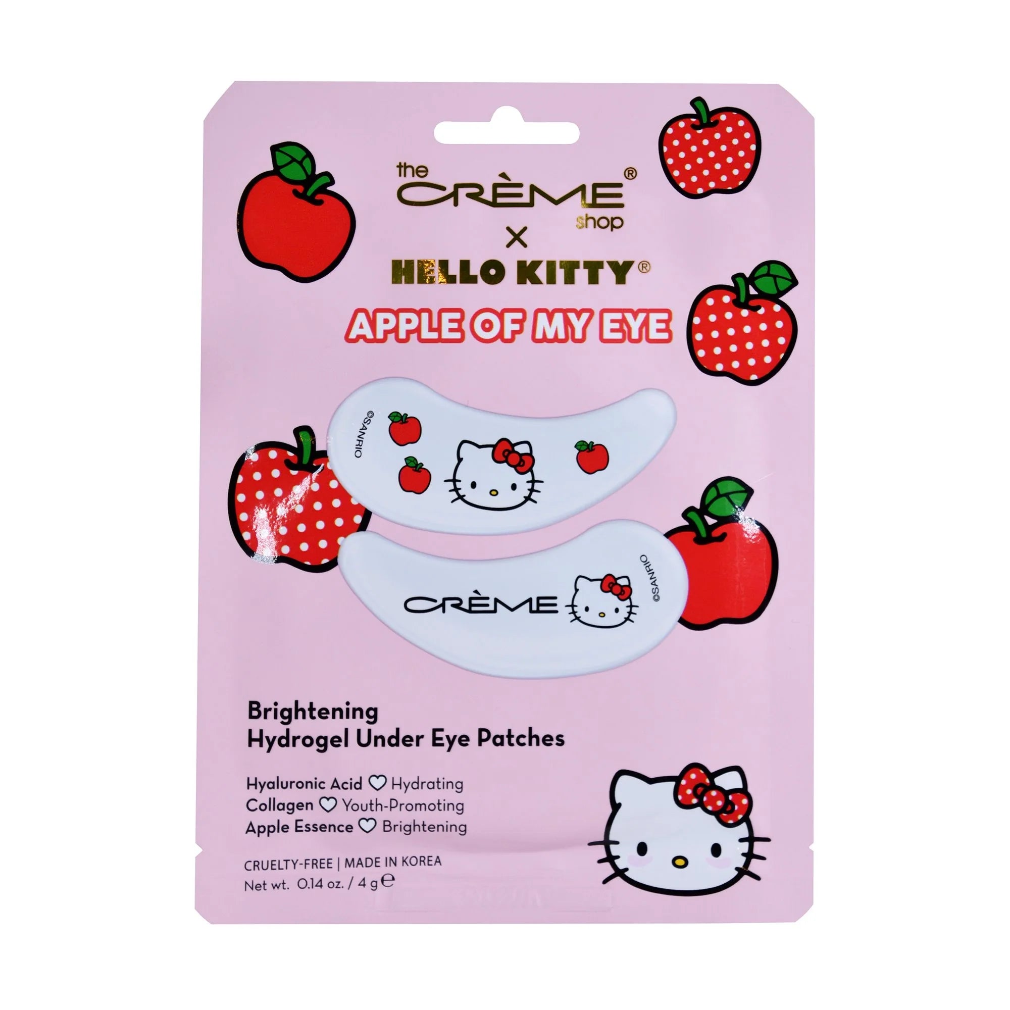 The crème X Hello Kitty Brightening Hydrogel Eye Patches