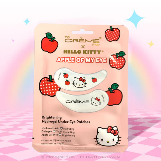 The Creme x Hello Kitty Apple of My Eye Brightening Hydrogel Under Eye Patches