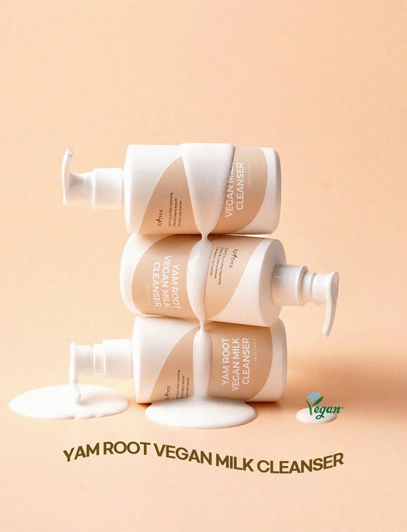 Isntree Yam Root Vegan Milk Cleanser