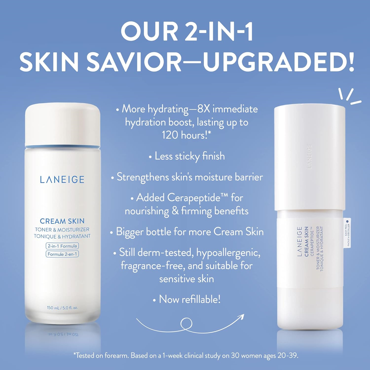 Laneige Cream Skin Refillable Toner & Moisturizer