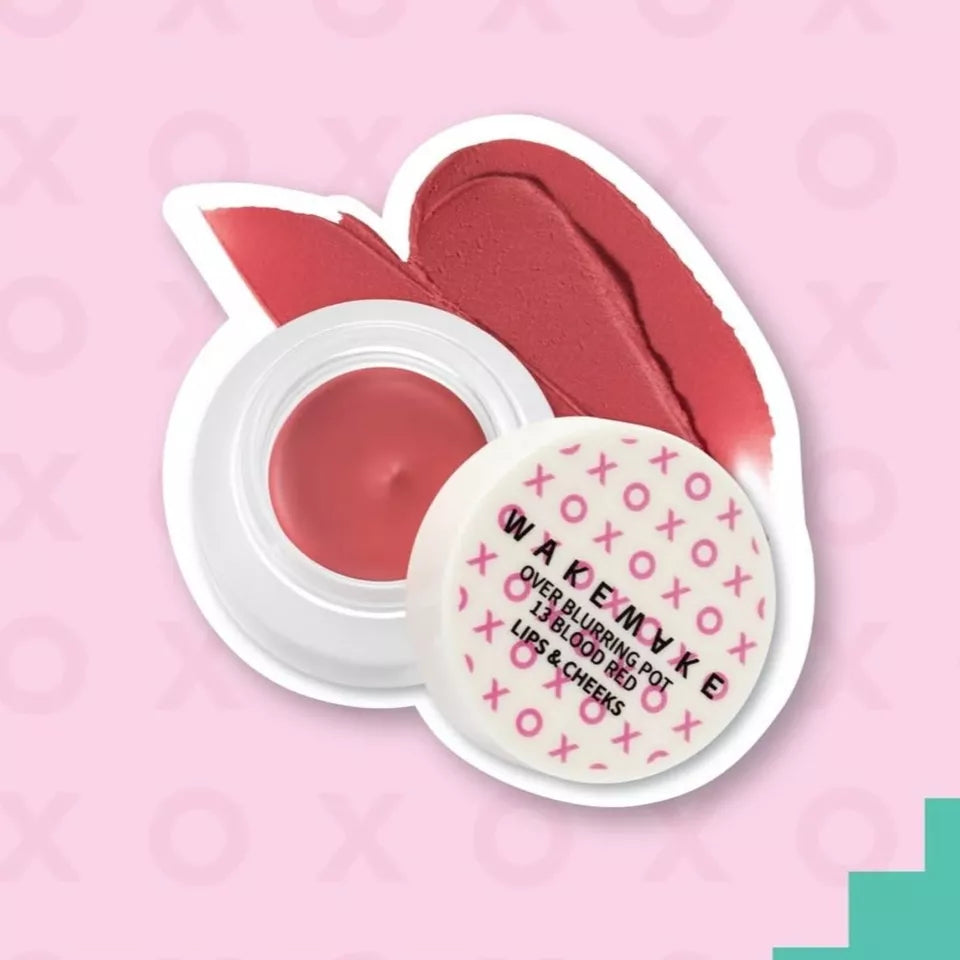 WAKEMAKE Over Blurring Pot Lips & Cheeks