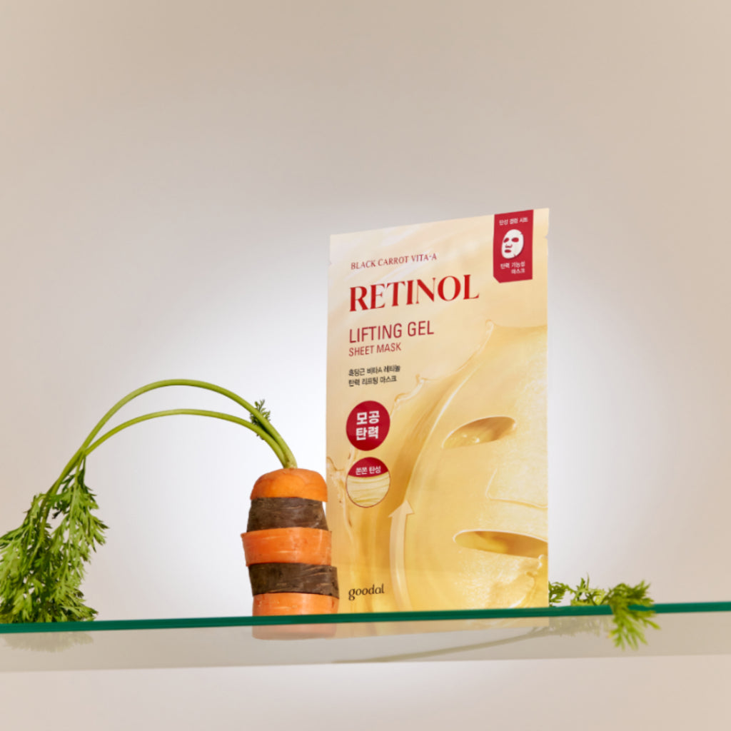 GOODAL Black Carrot Vita A Retinol Gel Sheet Mask